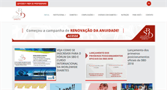 Desktop Screenshot of diabetes.org.br