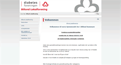 Desktop Screenshot of billund.diabetes.dk