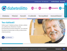 Tablet Screenshot of diabetes.fi