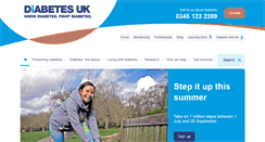 Desktop Screenshot of diabetes.org.uk