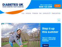 Tablet Screenshot of diabetes.org.uk