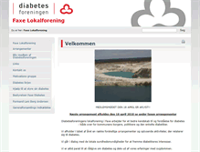 Tablet Screenshot of faxe.diabetes.dk