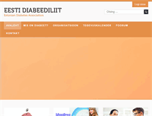 Tablet Screenshot of diabetes.ee