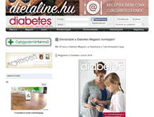 Tablet Screenshot of diabetes.hu