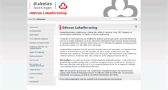 Desktop Screenshot of odense.diabetes.dk