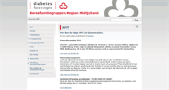 Desktop Screenshot of barnmidtjylland.diabetes.dk