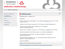 Tablet Screenshot of haderslev.diabetes.dk