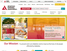 Tablet Screenshot of diabetes.org