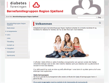 Tablet Screenshot of barnsjaelland.diabetes.dk