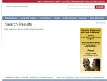 Tablet Screenshot of google.diabetes.org