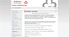 Desktop Screenshot of herlev.diabetes.dk